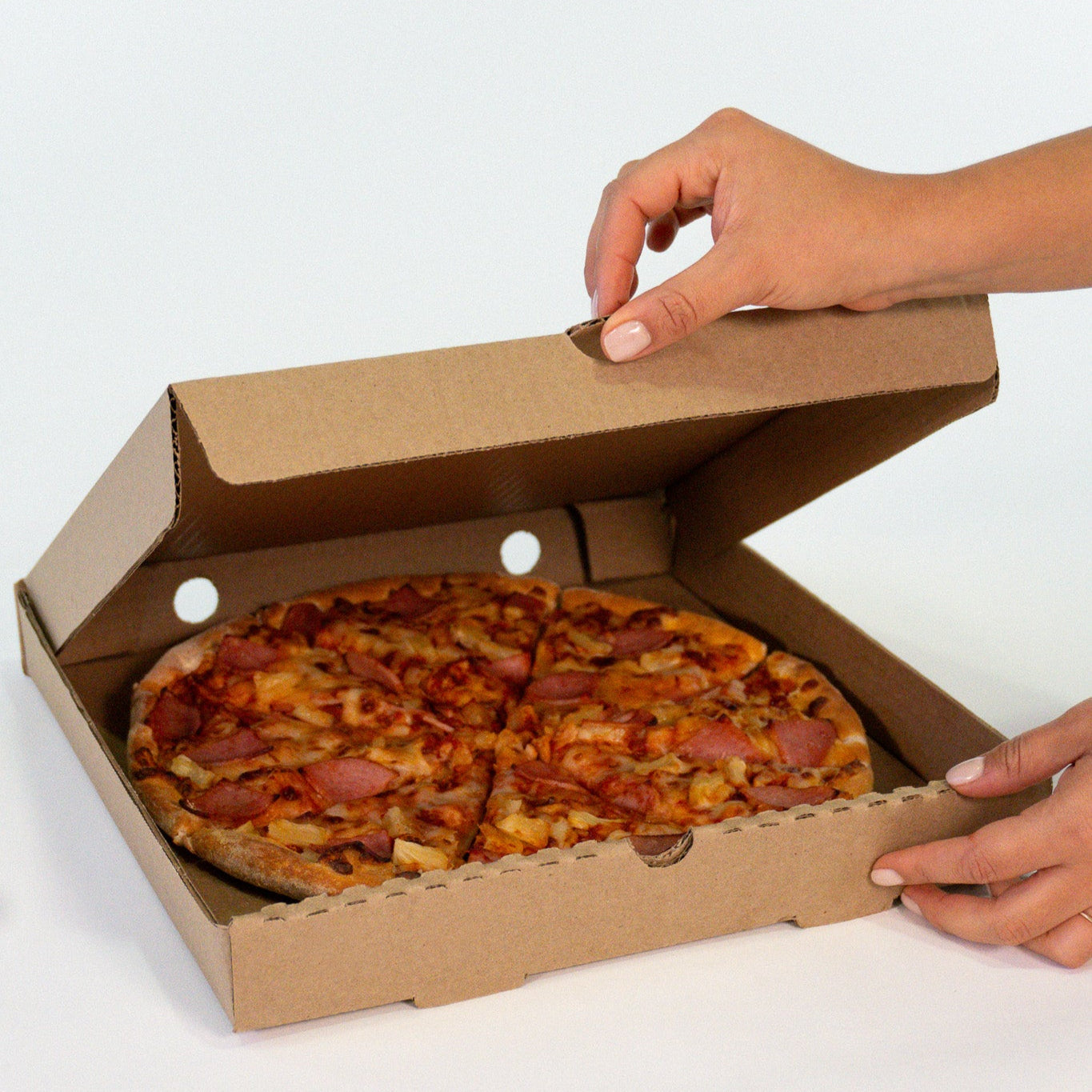 Caja para pizza chica 12" - 30 x 30 x 4 cm - KIT 25136