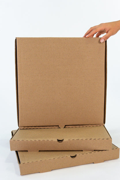 Caja para pizza mediana o comida plana 14" - 35 x 35 x 4 cm – KIT 25137