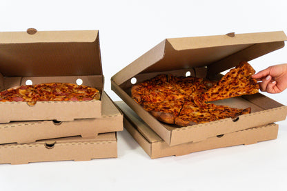 Caja para pizza mediana o comida plana 14" - 35 x 35 x 4 cm – KIT 25137