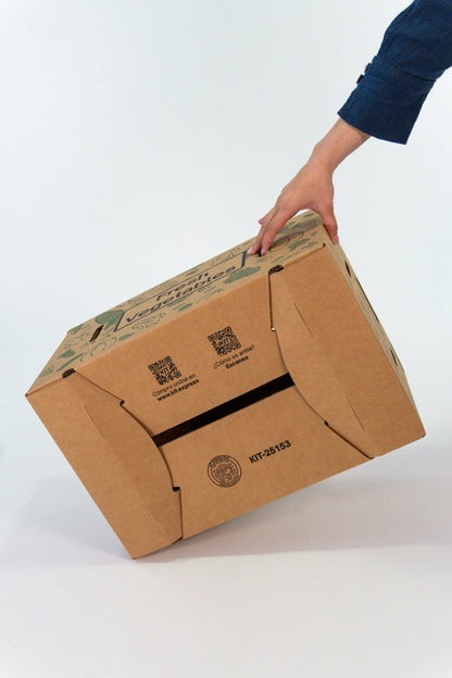 Caja agrícola ventilada 1 1/9 con impresión – 49.1 x 32.1 x 24.4 cm - KIT 25153