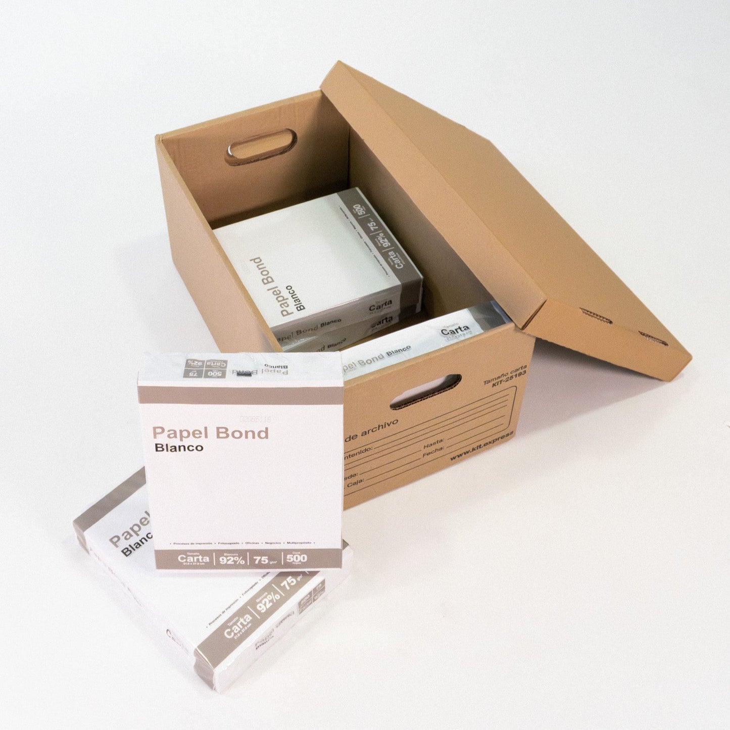 Caja para Archivo T/Carta 52 x 31 x 24.7 cm – KIT 25193